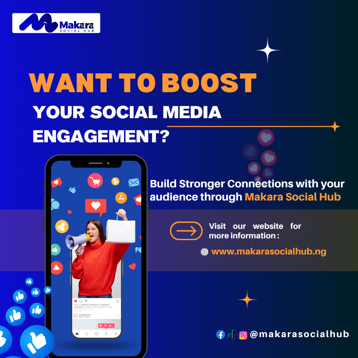 Social Media Growth Illustration